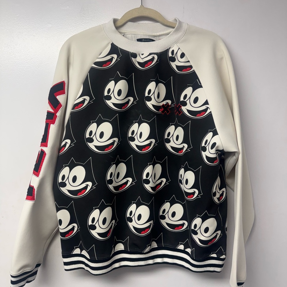Joyrich Felix the Cat All Over Print Sweatshirt Small Graphic Streetwear Y2K G